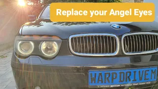 How to replace the Angel Eyes on Bmw 7 series E65/E66