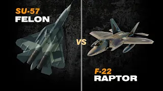 F22 Raptor vs  SU57 Felon COMPARISON who would win?