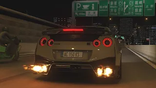 STREET RACING w/ 800hp GTR | Assetto Corsa (Realistic Sound + Traffic)