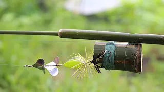 Make a casting reel from bamboo