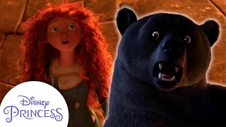 Merida's Mom Turns Into A Bear | Brave | Disney Princess