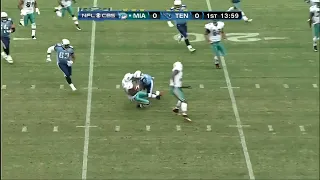 Vince Young massive hit on defender after crazy interception (2009)