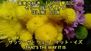 音楽大好き　セリーヌ・ディオン　"ザッツ・ザ・ウェイ・イット・イズ"　　I LOVE MUSIC  CELINE DION  "THAT'S THE WAY IT IS"