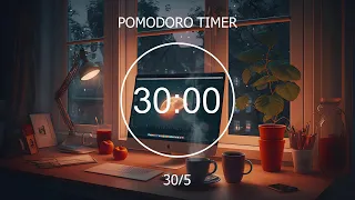 30/5 Pomodoro - 8-Hour Study With Me • With lofi music and bird noises 🎵 Focus Station