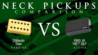 DiMarzio TITAN vs EMG JH "HET" SET - Neck Pickup Guitar Tone Comparison Demo