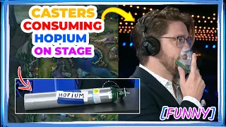 LCS Caster Consuming HOPIUM Live on Worlds Stage [FNC vs C9]