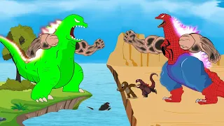 EVOLUTION of Godzilla vs Shin Godzilla: First Battle - Funny and Best Moments | Godzilla Cartoon