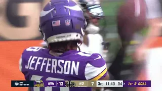 Saints defense leaves Justin Jefferson wide open but Vikings still can't get in the endzone