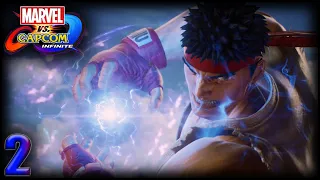 MARVEL VS CAPCOM INFINITE Walkthrough Gameplay Part 2 - VALKANDA TEAM UP (No Commentary)