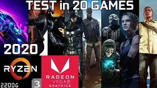 Test 20 Games with Ryzen 3 2200G Vega 8 & 8GB RAM