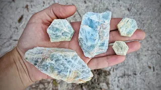 We Found TONS of Aquamarine Beryl, Black Tourmaline, and Rose Quartz at Hogg Mine in Georgia!