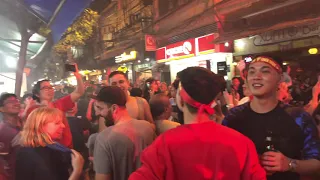 Walking street in Hanoi, Vietnam