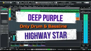 Drums and Bass tracks, isolated from "Highway Star" by Deep Purple