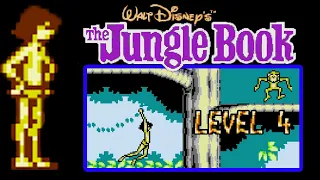 Jungle Book NES Gameplay - Level 4 And Second Boss Fight with Baloo [Dendy]