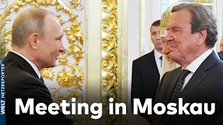 SCHRÖDER zu Besuch in MOSKAU – Treffen mit PUTIN