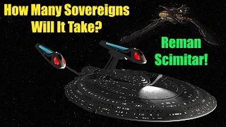 How Many Enterprise E's to defeat the Scimitar? - Star Trek Starship Battles Nemesis