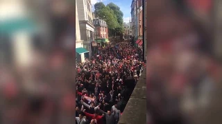 FC Köln fans storm London streets in spectacular video