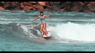 Surf Classic Longboard - Karina Rozunko and Makala Smith