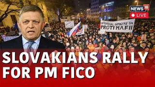 Slovakia News Live | Supporters Of Robert Fico Rally Near Banska Bystrica | Robert Fico Health |N18L