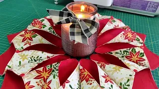 Christmas Candle Mat Tutorial (see description for updated measurements!)