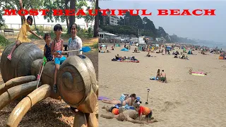 Most Beautiful Beach Must Go Place UK England Bournmouth Beach Sandy Beach Sandbank Beach Branksome