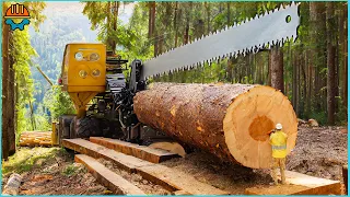 200 Incredible Fastest Big Chainsaw Cutting Tree Machines Working At Another Level