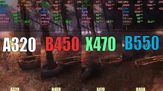 A320 vs B450 vs X470 vs B550 motherboard |  Ryzen 3600