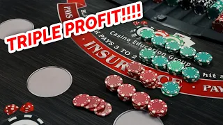 TRIPLE PROFIT BLACKJACK!?! - "Responsible Degen" Blackjack System Review