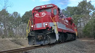 Chasing Raleigh and Fayetteville Railroad B39-8 #8572 w/ Sweet P3!