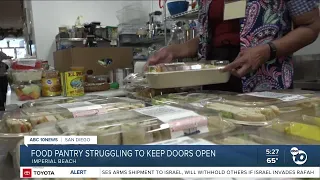 Food pantry stuggling to keep doors open