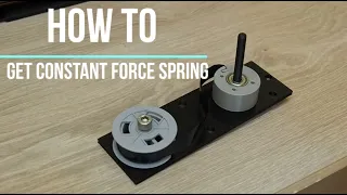 How to get constant force spring for your project/sculpture