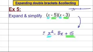 Expanding double brackets (fluency 1)