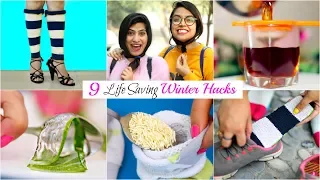 9 LIFE Saving WINTER HACKS You MUST TRY | #BeautyHacks #Fun #Anaysa