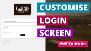 How To Customise The WordPress Login Screen - WPQuickies