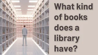 What kind of books does a library have?