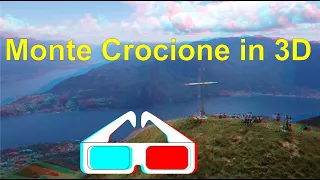 Monte Crocione, Como, Lombardia, Italy in red-cyan anaglyph iXYt 3D video