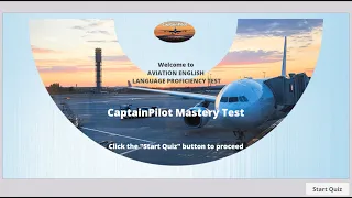 Aviation English Language Proficiency Test / CaptainPilot Mastery Test