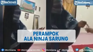 Viral Perampok Perhiasan Ala Ninja Sarung Terekam HP Korban2