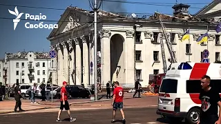 Наслідки ракетного удару РФ по Чернігову: кадри з місця події
