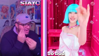 STAYC(스테이씨) - SO BAD MV & Suit Dance REACTION | THE ABSOLUTE NERVE TO DROP THIS SONG