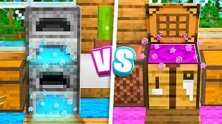 Extreme Boy vs Girl SECRET Base Battle in Minecraft!