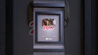 History of the Silver play button #shorts