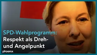 Franziska Giffey (Bundesministerin für Familie, Senioren, Frauen und Jugend, SPD) zum Wahlprogramm