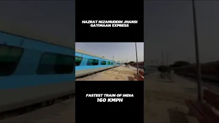 Gatimaan Express with WAP 5 at 160 Kmph #gatimaanexpress #youtubeshorts  #160kmph