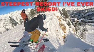 This is the STEEPEST Resort I've Ever Skied! Leveling Up at SNOWBIRD, Utah!