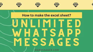 How to send Bulk WhatsApp Messages with photos or videos or pdf using Excel? WAMessager Guide 2024