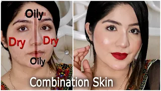 How to do Makeup On COMBINATION SKIN || *MY MOST REQUESTED VIDEO*