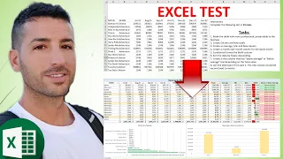 Data Analyst EXCEL Interview Test Example - Prepare for your EXCEL Test - 2022