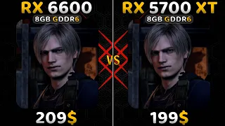 RX 6600 vs RX 5700 XT : 1080P & 1440P - 10 Games Tested in 2023🔥 | 5700 xt vs 6600