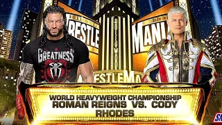 WWE 2K24: ROMAN REIGNS vs CODY RHODES - WRESTLEMANIA WORLD TITLE @WWEGames
